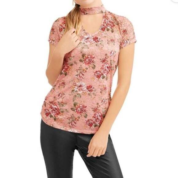 No Boundaries Floral Fitted Cap Sleeve Top - Picture 5 of 6